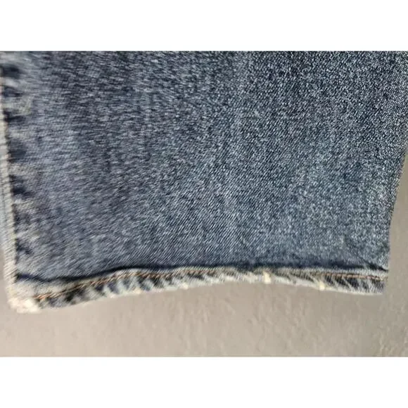Women's So Denim Jeans Pants Size 0 24W Blue High Rise 90s Bootcut Distressed - Picture 12 of 16